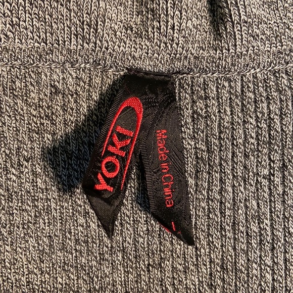 Yoki Women’s Gray Stretch Cold Shoulder Sweater Dress Size Large - Picture 3 of 8